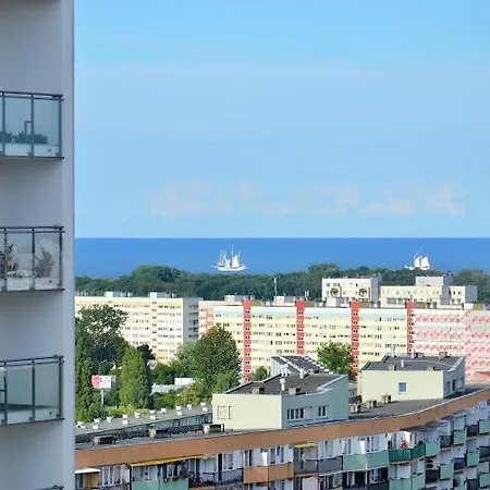 Apartament Nice View -16Pietro, Parking Podziemny, Widok Na Miasto I Morze Danzica Esterno foto
