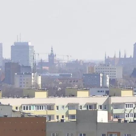 Apartament Nice View -16Pietro, Parking Podziemny, Widok Na Miasto I Morze Danzica Esterno foto